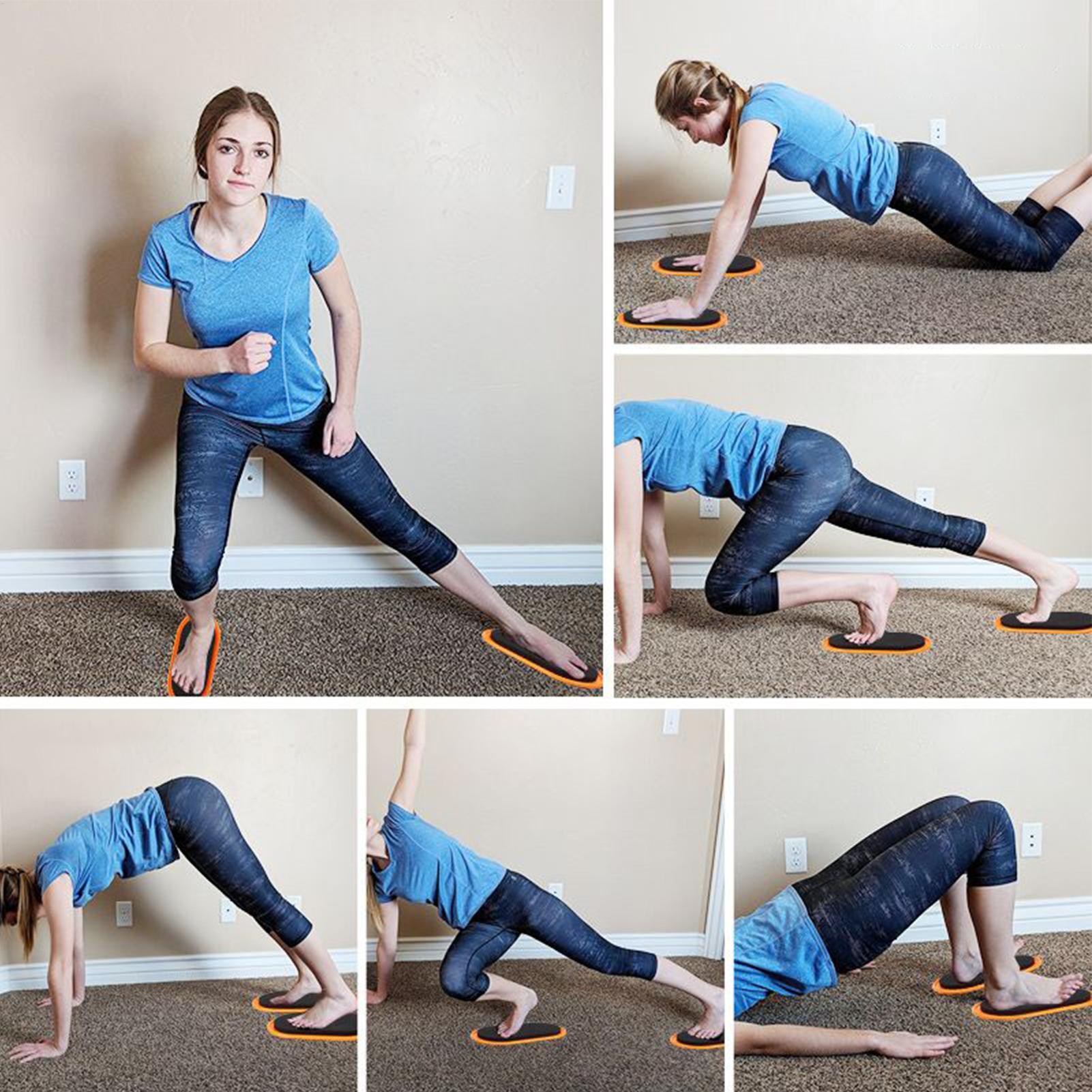 Home Gym Floor - Workout-Slider, ovale Form, Trainingsgleiter, Übungs-Slider für