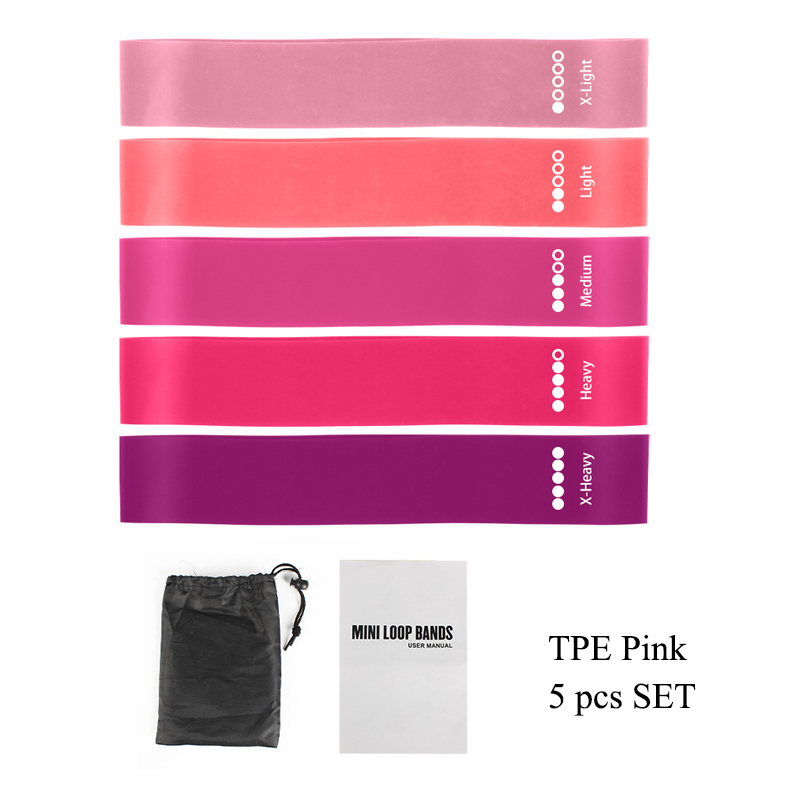 Resistance Loop Mini Band - Übungs-Stretch-Mini-Latex-Yoga-Set, Maßgefertigte Workout-Bänder, Widerstands- und Bein-Schlaufenbänder,