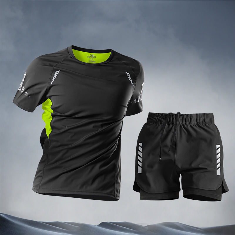 Home Gym Kit - Freizeitanzüge für Herren Sommer-Shorts-Set Fitness-Outfit Studenten