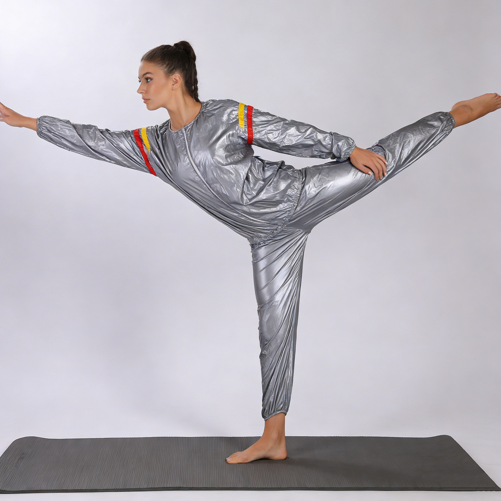 Home Gym Full Body - 1 Set Damen-Saunaanzug: Thermogener Fitnessanzug für