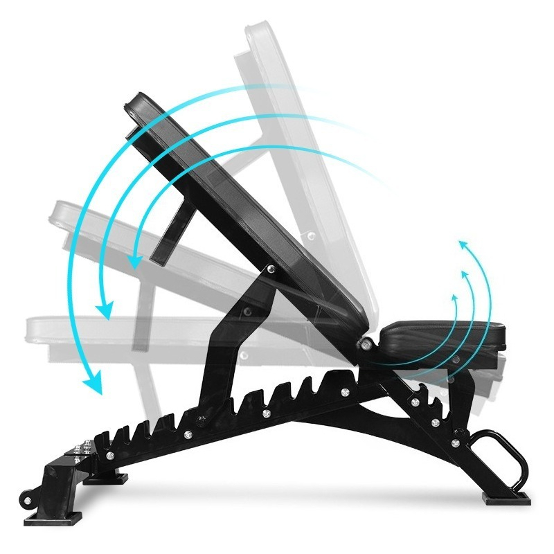Home Gym Full Body - Kommerzielle Metall-Hantelbank, verstellbar und faltbar, für