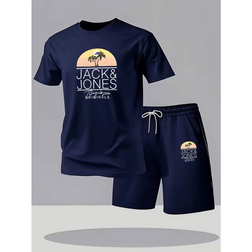 Home Gym Full Body - Herren Fitness T-Shirt Sets Atmungsaktiv Schnelltrocknend
