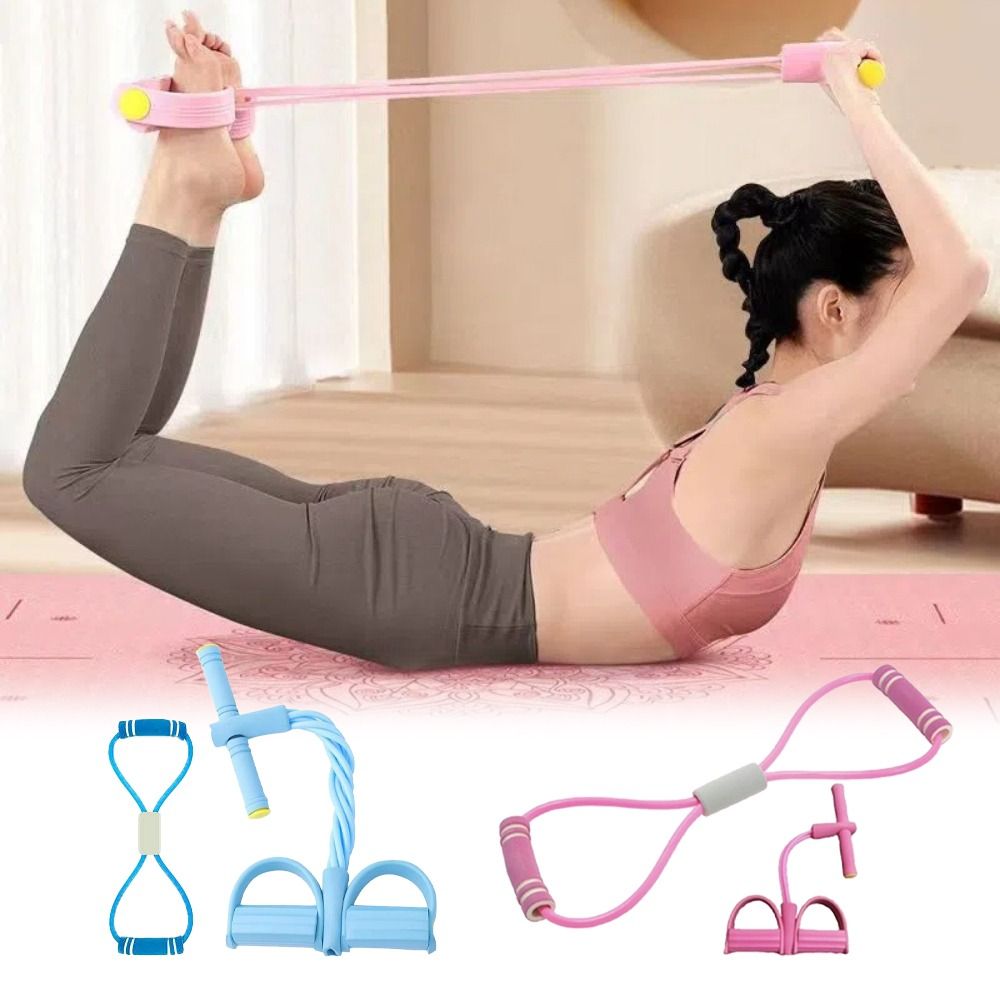 Home Gym Kit - 6-Röhren-Widerstandsbänder, Fitnessgeräte-Set mit Schaumstoff, TPE, Yoga-Pedalzieher,