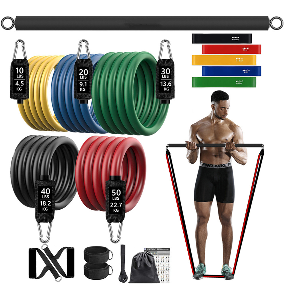 Home Gym Kit - 150lb Fitness Booty Widerstand Gummiband Workout