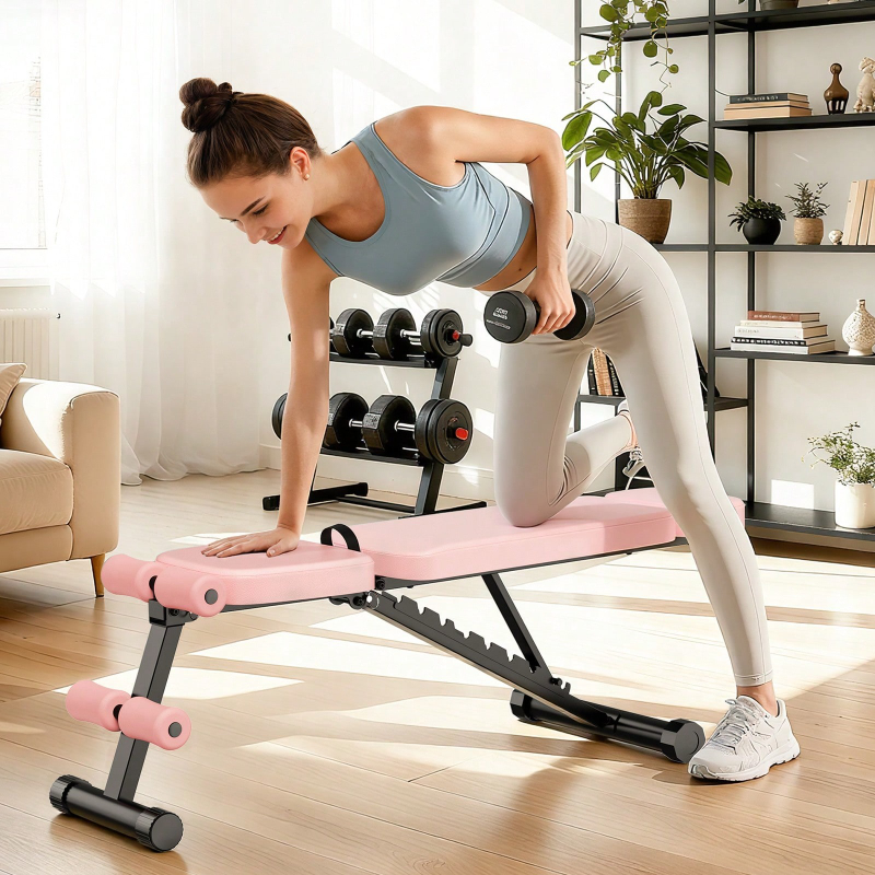 Home Gym Full Body - 9-fach verstellbare Hantelbank, klappbar, für das