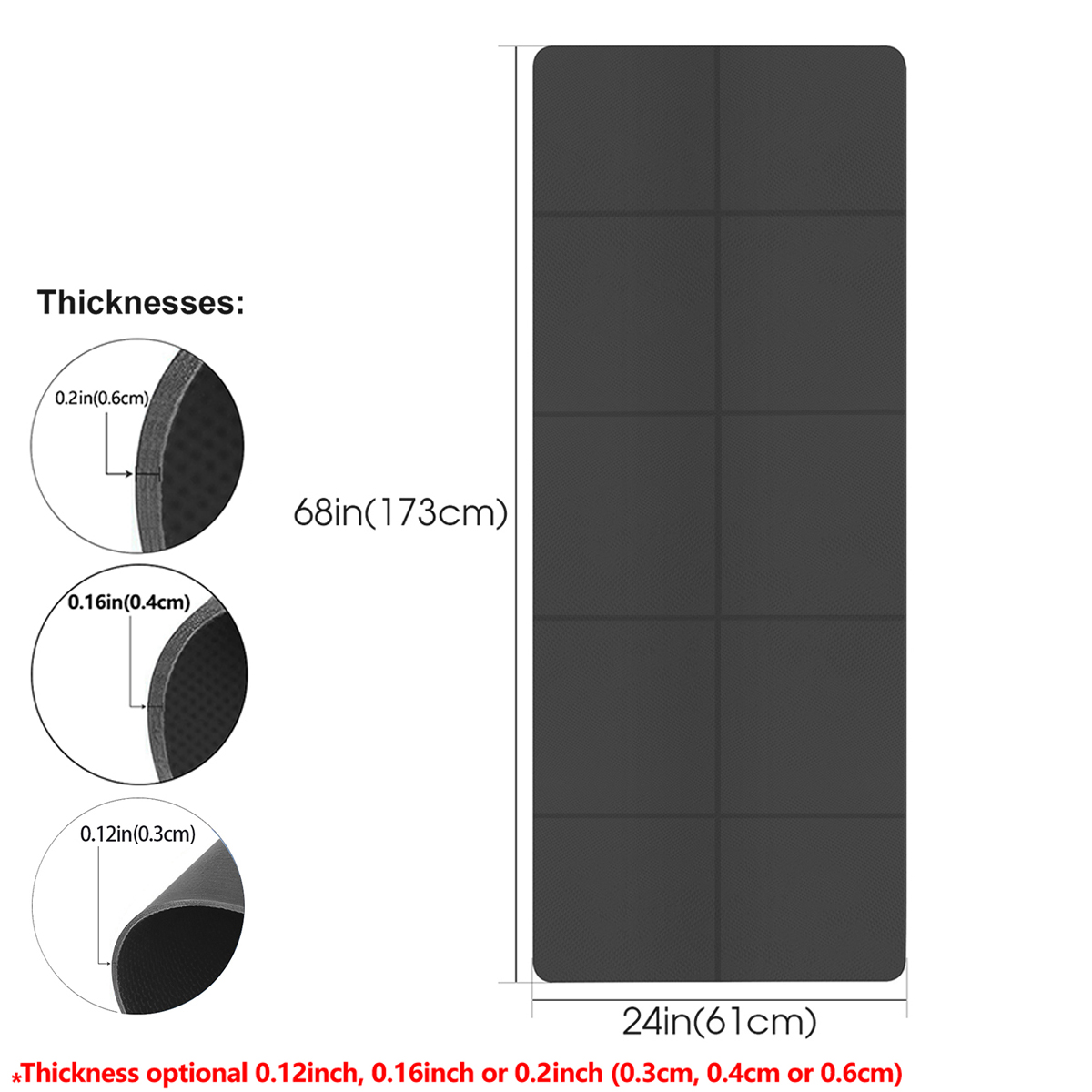 Faltbare Yogamatte, schwarz, u – Home Gym Floor Bewertung und Preis